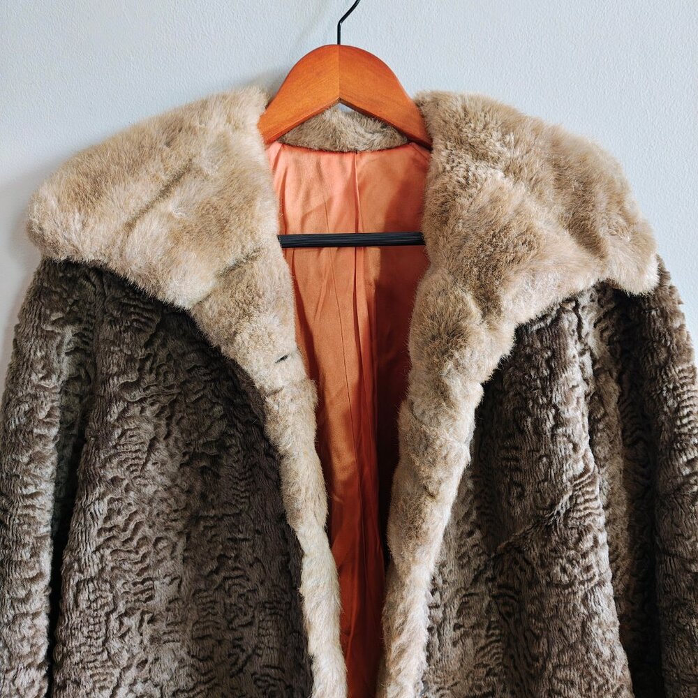 Vintage Faux Persian Lamb Coat - Picture 7 of 9